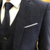Suit phù hợp với nam giới ba mảnh phù hợp với mùa xuân mới kinh doanh bình thường thanh niên đám cưới đầm đầm công việc phiên bản Hàn Quốc 