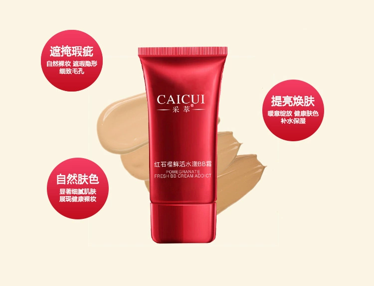 Lấy nước lựu đỏ tươi kem bb collagen hàn quốc