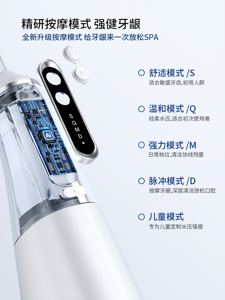 German Imported Electric Dental Flosser, Household Portable Water Flosser, Orthodontic Special Tooth Cleaning Oral Cleaner