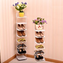 Wrought iron shoe rack Multi-layer simple European simple folding household mini slipper cabinet storage rack Dormitory small shoe rack