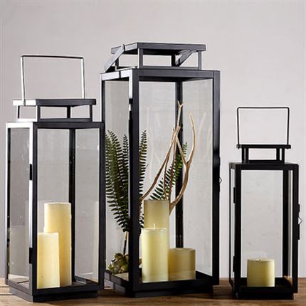 Chinese Style Retro Portable Iron Art Glass Candle Holder Outdoor Patio Floor Windproof Lamp Hotel Decent Board Room Adornment