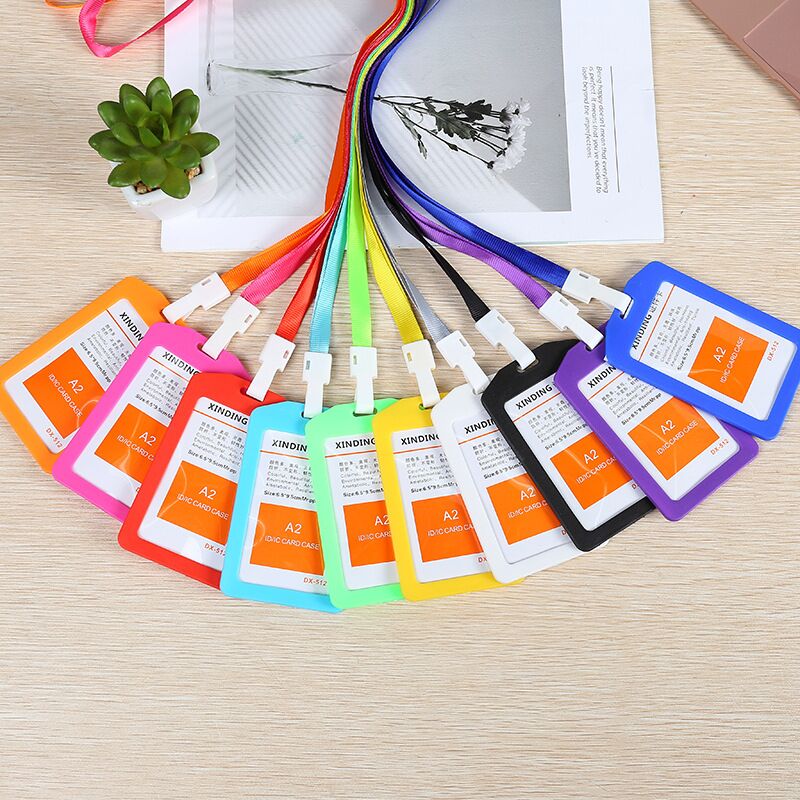 Color document card set vertical work permit work card horizontal tag bus pads chest card document set