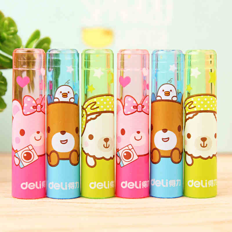 Deli new plastic pen cover pencil cap pencil cap children's students cute pencil protective cover pencil extender