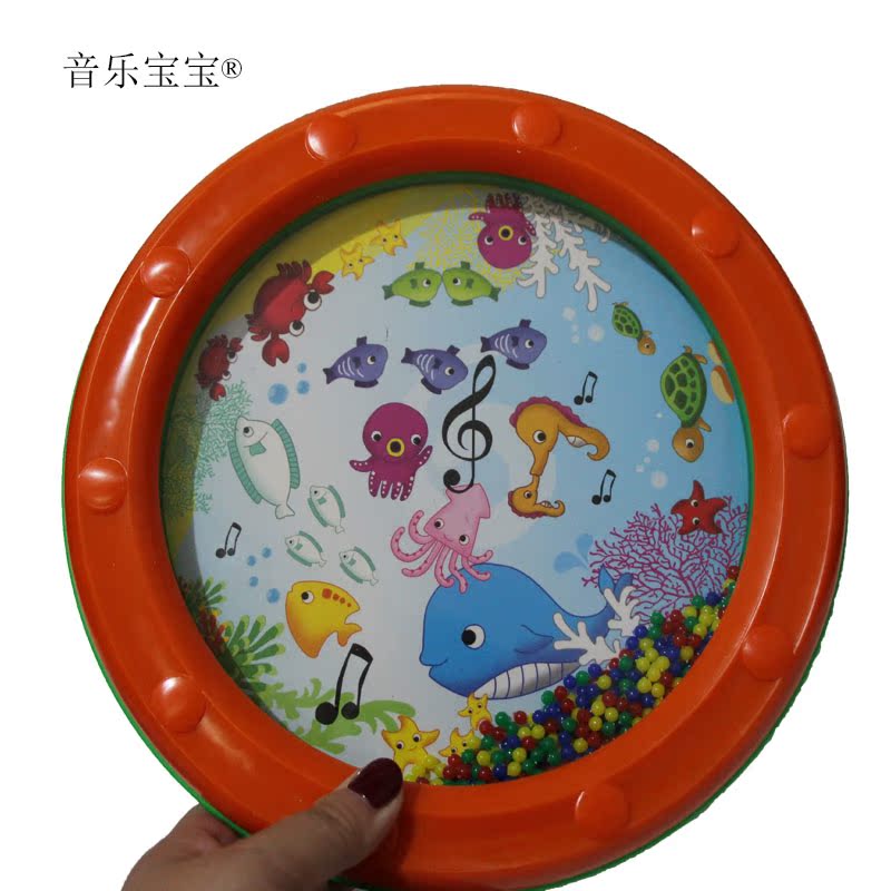 Các nhà sản xuất quảng bá Orff nhựa 10 inch sóng biển trống mô phỏng nhạc cụ Mẫu giáo giáo dục mầm non cho trẻ em đồ chơi - Đồ chơi nhạc cụ cho trẻ em đàn piano cho bé 3 tuổi