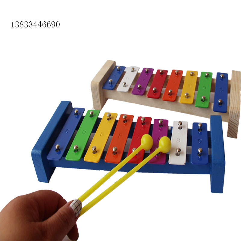Nhà sản xuất khuyến mãi Orff bộ gõ giáo dục sớm âm nhạc dạy đồ chơi đồ chơi 8 tấm nhôm chơi carillon - Đồ chơi nhạc cụ cho trẻ em phong loan