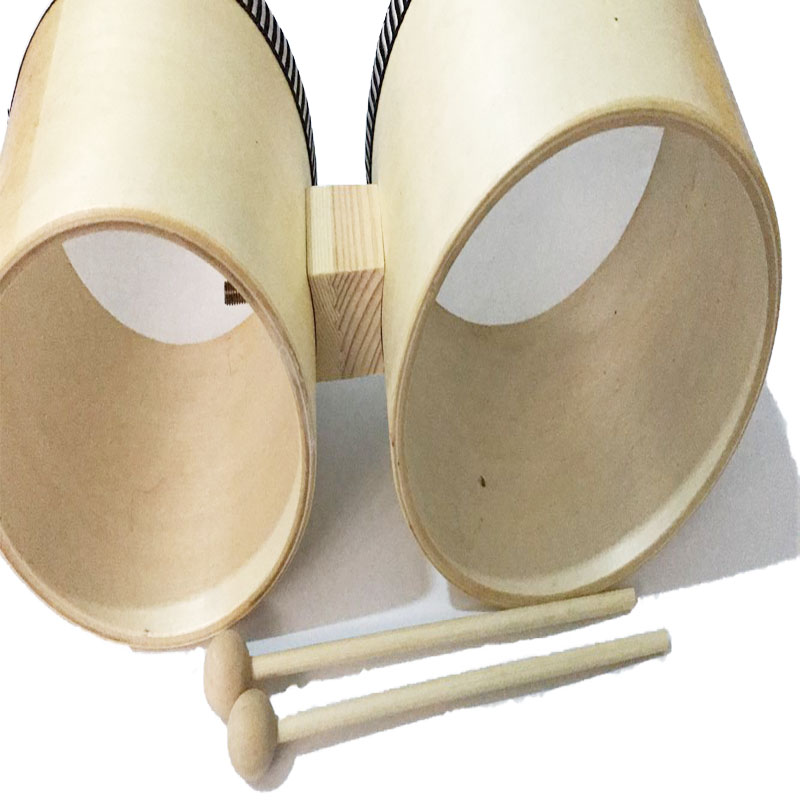 Khuyến mãi Orff trẻ em bộ gõ dạy đồ dùng thiết bị đồ chơi giáo dục sớm Bongo vỗ vỗ trống - Đồ chơi nhạc cụ cho trẻ em đàn cho trẻ em