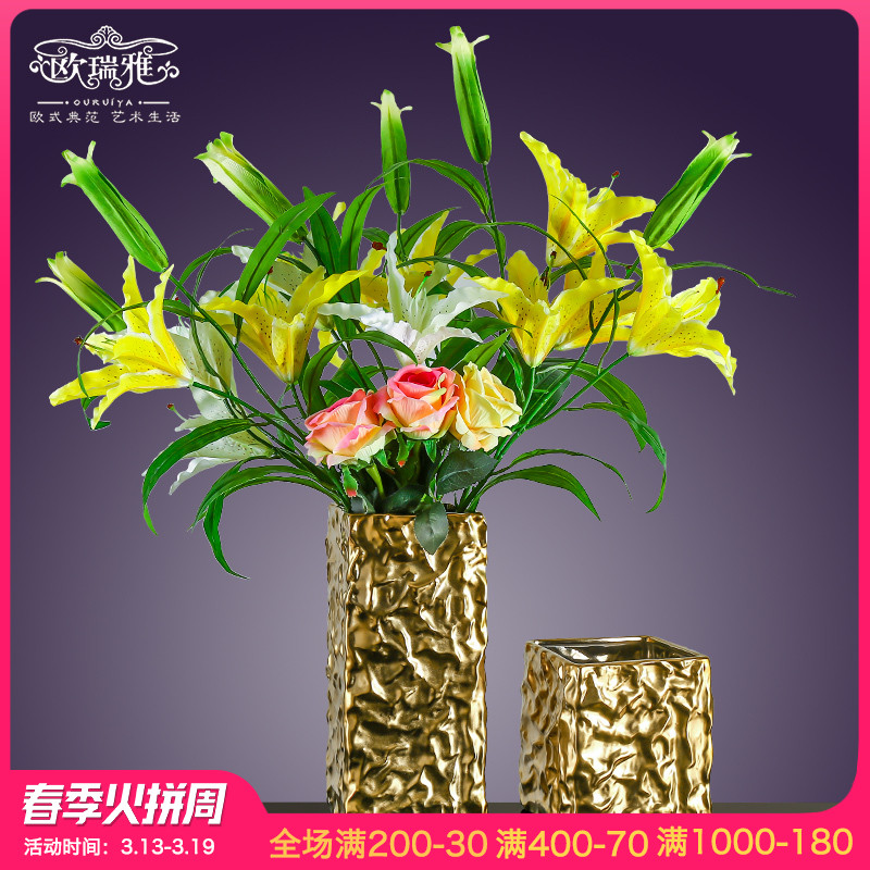 I and contracted ceramic vase place to live in the living room table flower arranging Europe type TV ark, the dried flower implement ornament