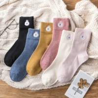 Vớ nữ cotton dễ thương vớ ống mùa hè mỏng phiên bản Hàn Quốc của Hàn Quốc hoang dã cao eo vớ thủy triều - Bít tất nữ tất ống chân đá bóng