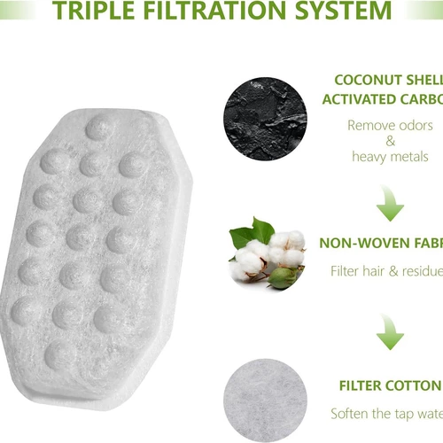 Фильтрующий элемент для дозатора воды для домашних животных, фильтрующий элемент из нержавеющей стали для дозатора воды для кошек, фильтрующий элемент с активированным углем, фильтрующий элемент для диспенсера для воды для кошек, губка