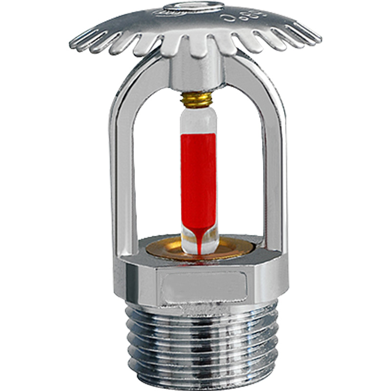Fire certified spraying head DN15 68 degrees upper spraying drooping type nozzle full copper sprinkler glass ball