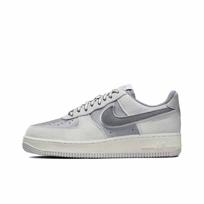 Fox Sports Nike Air Force 1 Gray Lightweight Low-Top Casual Sneakers Dq5079-001