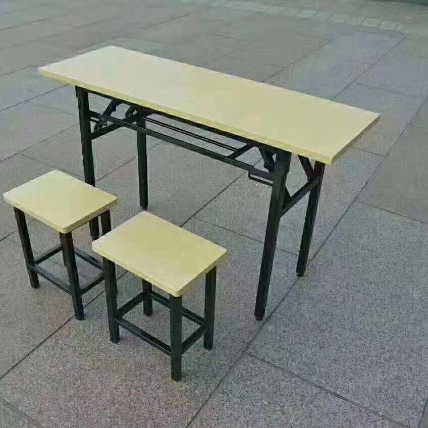 Office training session Easy table and chairs Outdoor outdoors Push portable folding table Tutoring Bandello Strip Table Ex-gratia