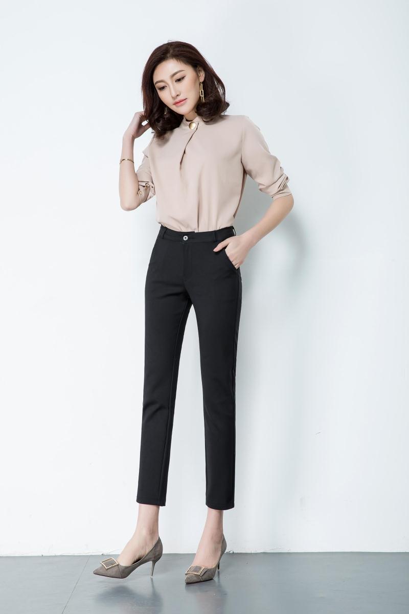 Đặc biệt hàng ngày hè mới co giãn cotton slim slim nữ giản dị thẳng bảy điểm chín điểm quần siêu lớn size mẫu áo dạ nữ đẹp 2020