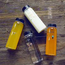 G minor adjustable glass portable student couple cute Korean creative leak-proof cartoon water Cup