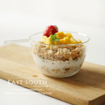 Southeast corner glass bowls artificially blown heat resistant glass Small bowls Single handle Double ear Ideas baking small glass bowls