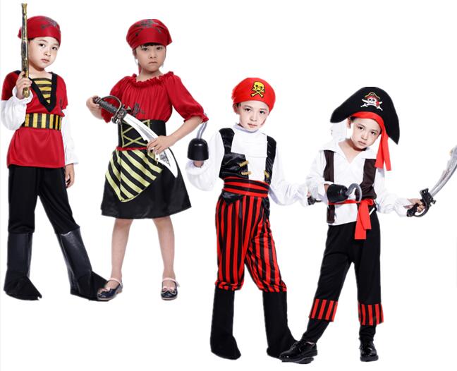 Halloween costume Children's Day cosplay forty robbers Pirates of the Caribbean captain costume props