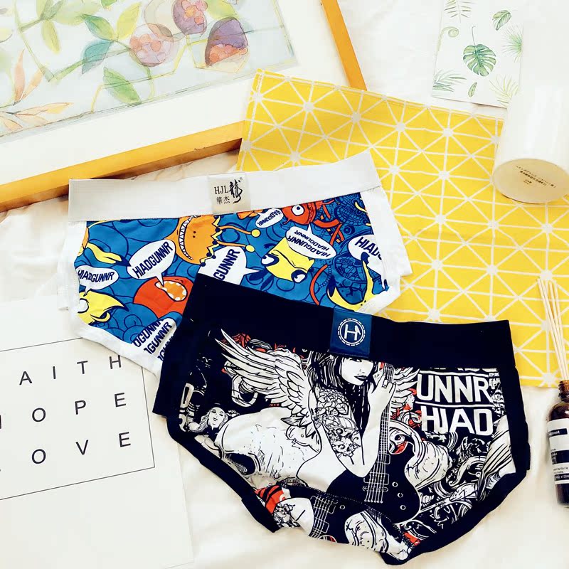 Quần boxer nam Quần bó sát gợi cảm Quần cotton nam Eo thấp Cá tính Thể thao thoáng khí Quần short góc thoải mái shop đồ lót nam nữ đẹp