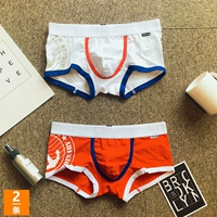 2 tải đồ lót nam cotton cá nhân in quần boxer tóm tắt đồ lót cotton thời trang quần short thể thao nam quần lót big size