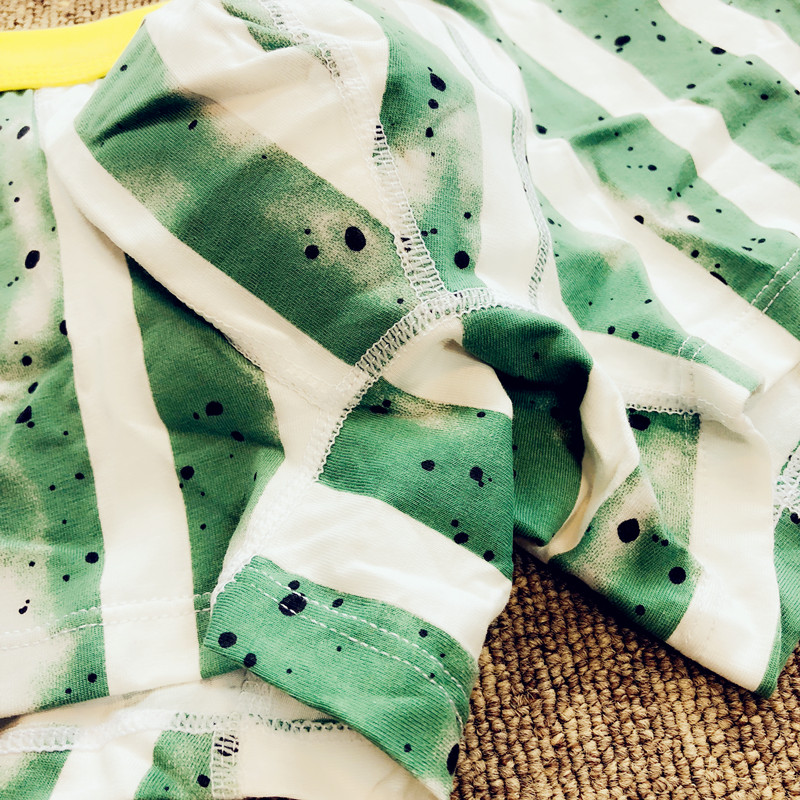 Quần lót nam Boxer Cotton sọc thanh niên Boxer Quần short eo thấp Quần lót gợi cảm Quần lót nam quần sịp cotton nam