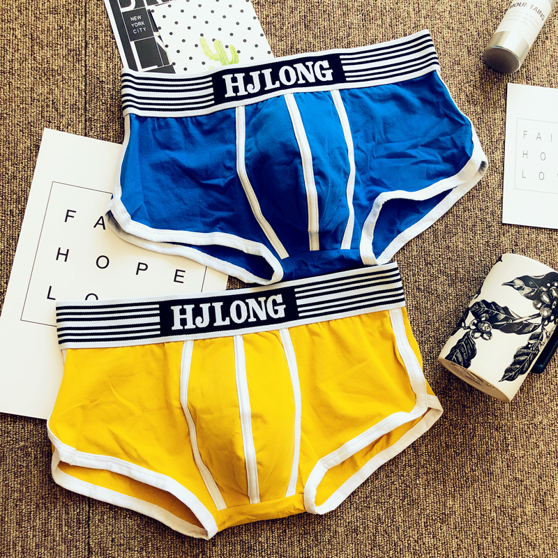 Bông nam boxer đồ lót Hàn Quốc phiên bản của mô hình cơ bản vững chắc Nan Neiku cao chất lượng thở boxer thấm thể thao đồ lót nam giá rẻ