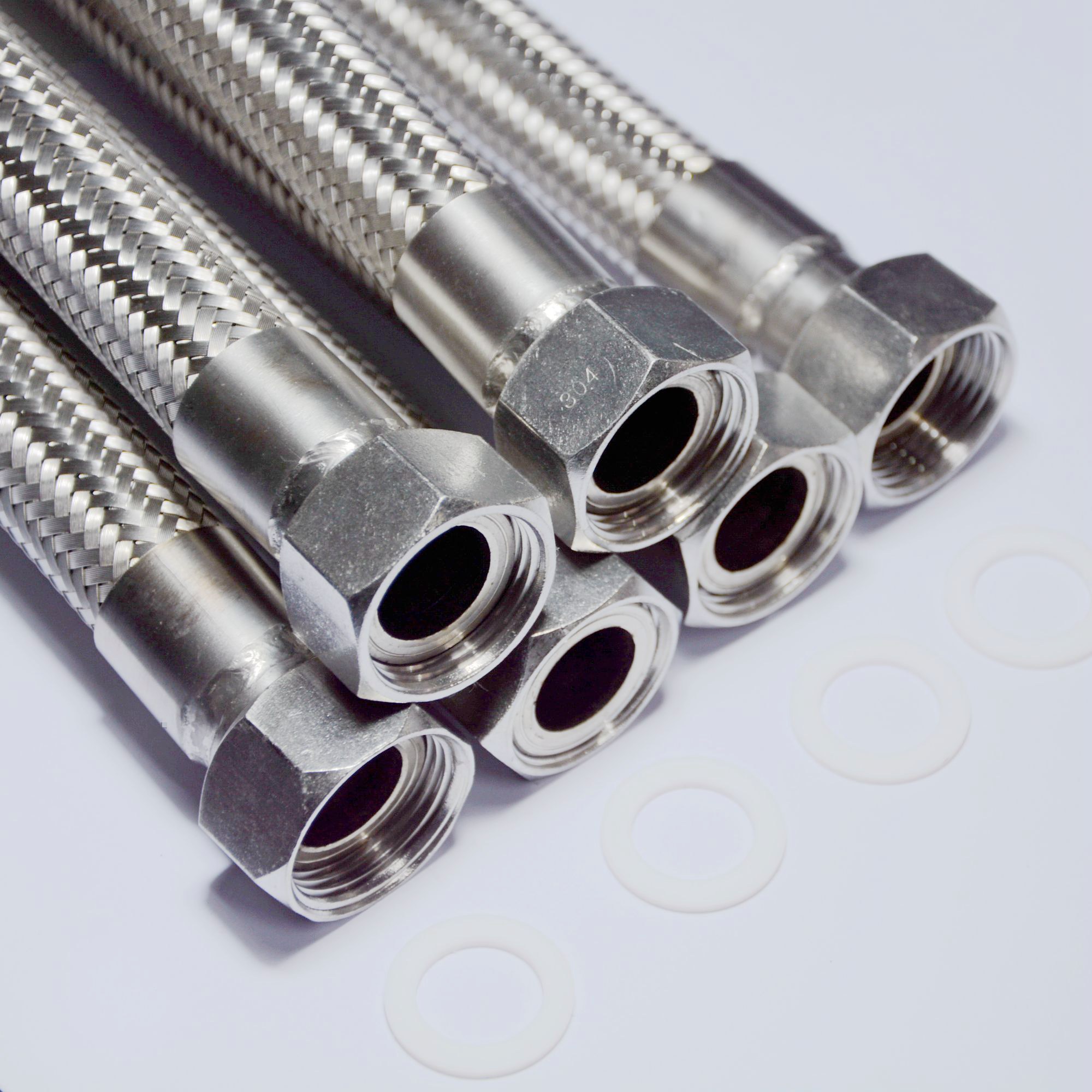304 stainless steel bellows 6 points DN20 High temperature high-pressure industrial metal braided hose 3 4 steel wire steam pipe