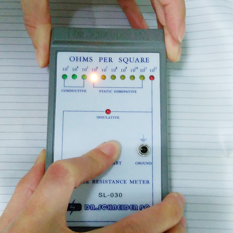 0,5 cm vải chống tĩnh điện quần áo chống tĩnh điện vải vải quần áo sạch chống tĩnh điện polyester sọc vải - Vải vải tự làm chất vải thô