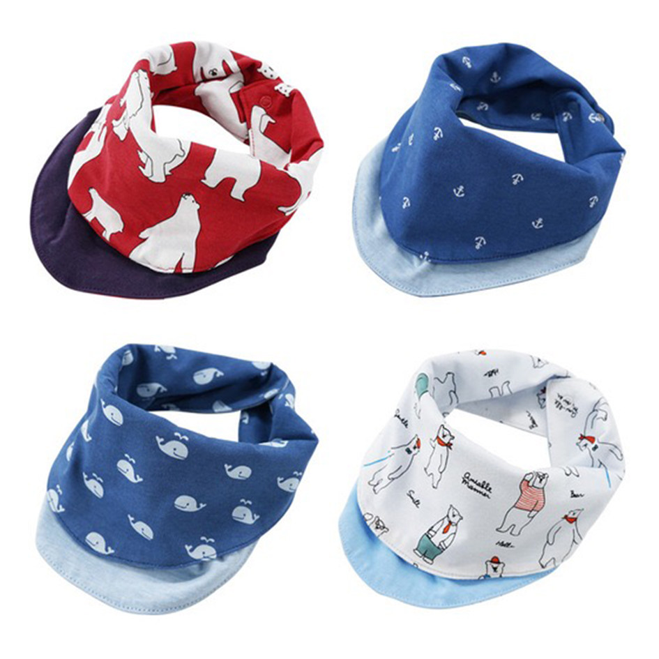 Baby absorbent towel Saliva Towel Baby Drool Towel Triangle Towels Child Bib Scarf Boy Girl Girl Around For Dinner Bib