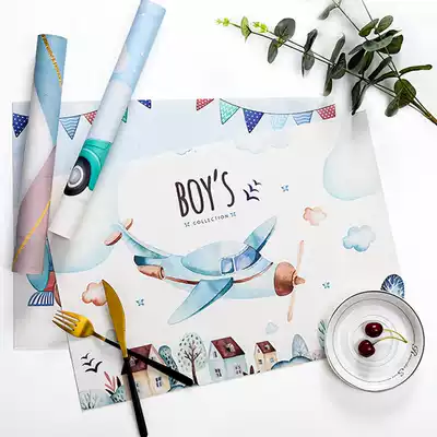 Dining cloth mat waterproof and oil-proof Western mat anti-hot Bowl plate mat light luxury home Nordic ins Wind insulation mat table mat