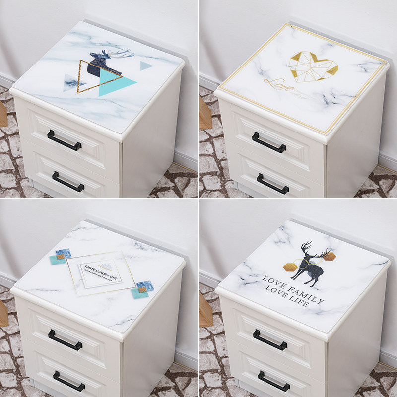 Bed Head Cabinet Table Cloth Mesh Red Non-slip Waterproof Bedroom Soft Glass Dust Cover Pvc Mat Roller Washing Machine Geb