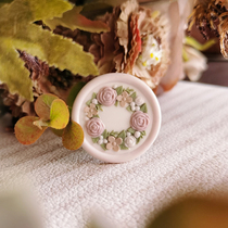 (Finished fire lacquer coin) Finished fire lacquer garland) Invitation letter seal) Gift decoration handbook material