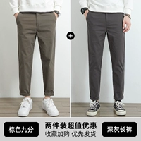 Коричневые девять очков+темно -серые брюки