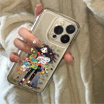Suitable for Apple 14Plus mobile phone case cartoon anime girl iPhone13promax high-end female model 11 fashionable personality trendy model 15pro creative ins style Apple 1