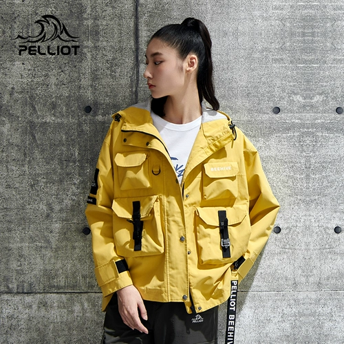 Черная дорожная ветрозащитная водонепроницаемая куртка