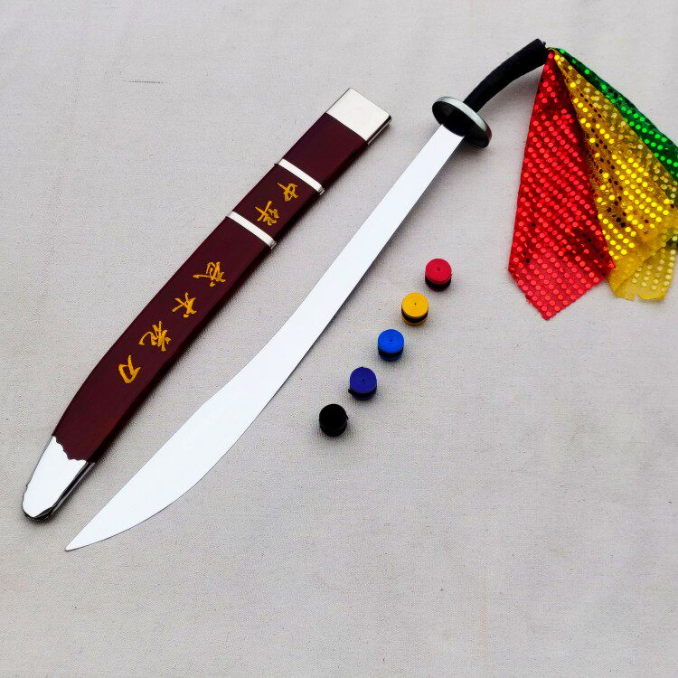 未开刃武术刀表演训练刀适用身高中华武术花刀-Taobao-Tmall