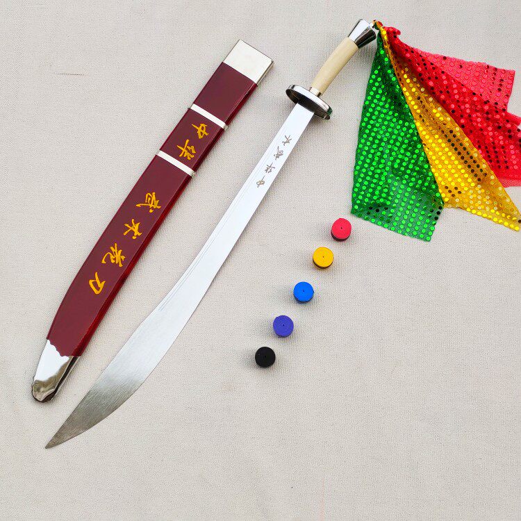 未开刃武术刀表演训练刀适用身高中华武术花刀-Taobao-Tmall