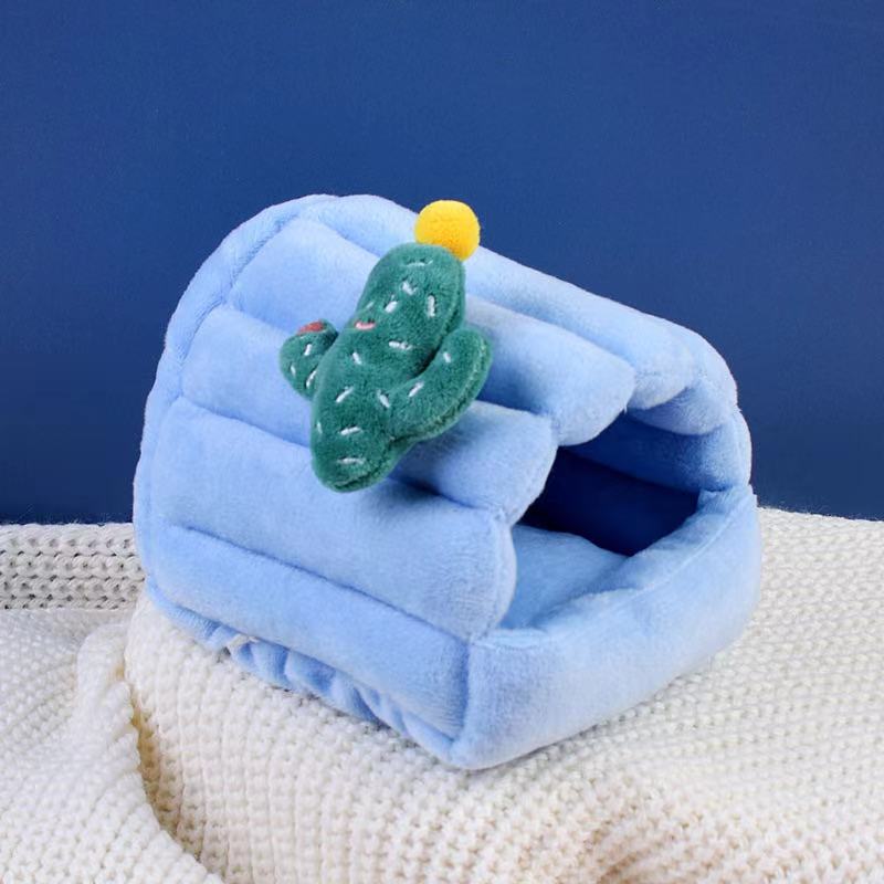 Pet Mink Cottonnest Overwinter Warm Thever Snow Minke Small Darling Cotton Nest Lodge Thickened with Velvet Cat Rabbit