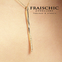 Fraischic Qiongzhi Diamond Set 18K Gold Natural South African Diamond Pendant Necklace Jewelry