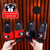 Childrens summer cartoon slippers for boys at home and indoor bathing non-slip slippers for boys to wear outside and flip-flops for men