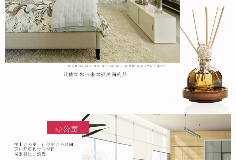 vòng hạt trầm hương Tinh dầu thơm không cháy Bộ tinh dầu mây dễ bay hơi Chai thủy tinh trong nhà không khí trong lành 50ml - Sản phẩm hương liệu vòng trầm bọc vàng
