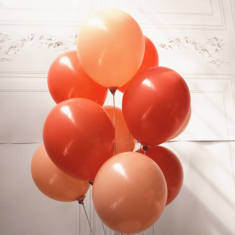 Coral Red and Peach Coral Orange Balloon Red Coral Peach Pink Decoration Popular Color Department Birthday Wedding