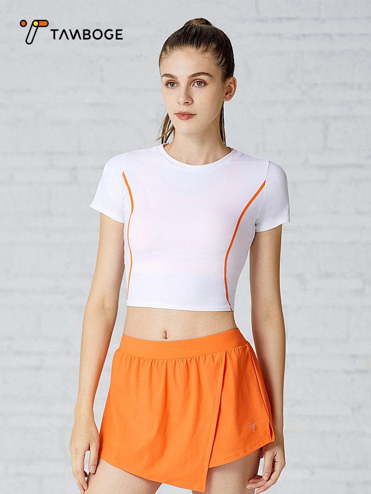 Sports T-shirt women's spring and summer loose short breathable fitness yoga suit outdoor sports running quick-drying short-sleeved top