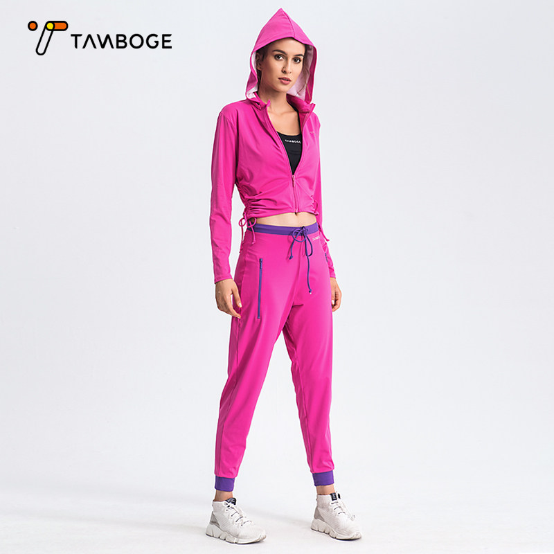 Sports suit women's cardigan casual fashion fashion spring and autumn loose two-piece autumn Foreign running ins tide summer