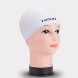 Аксессуары, водонепроницаемая плавательная шапочка для плавания подходит для мужчин и женщин, силиконовая комфортная черная шапка