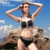 Tim Pocci Bikini Sexy Beach Travel Resort Spa Áo tắm lớn Ngực tập hợp áo tắm chia tam giác - Bikinis ao tam xuan thu Bikinis