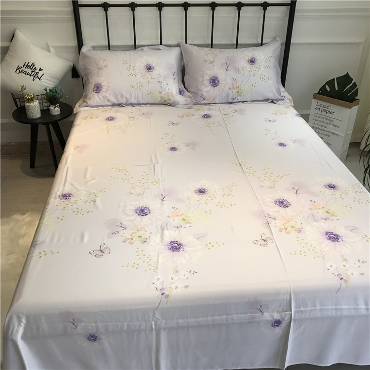 Mùa xuân và mùa hè hai mặt Tencel mảnh duy nhất quilt cover sheets 60 Tencel quilt đơn đôi naked ngủ vẻ đẹp tấm duy nhất