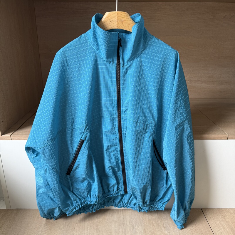 Authentic~ Designer Brand 2026 Early Autumn New Sports Light Shell Plaid Jacket Outdoor White-Enhancing Short Jacket