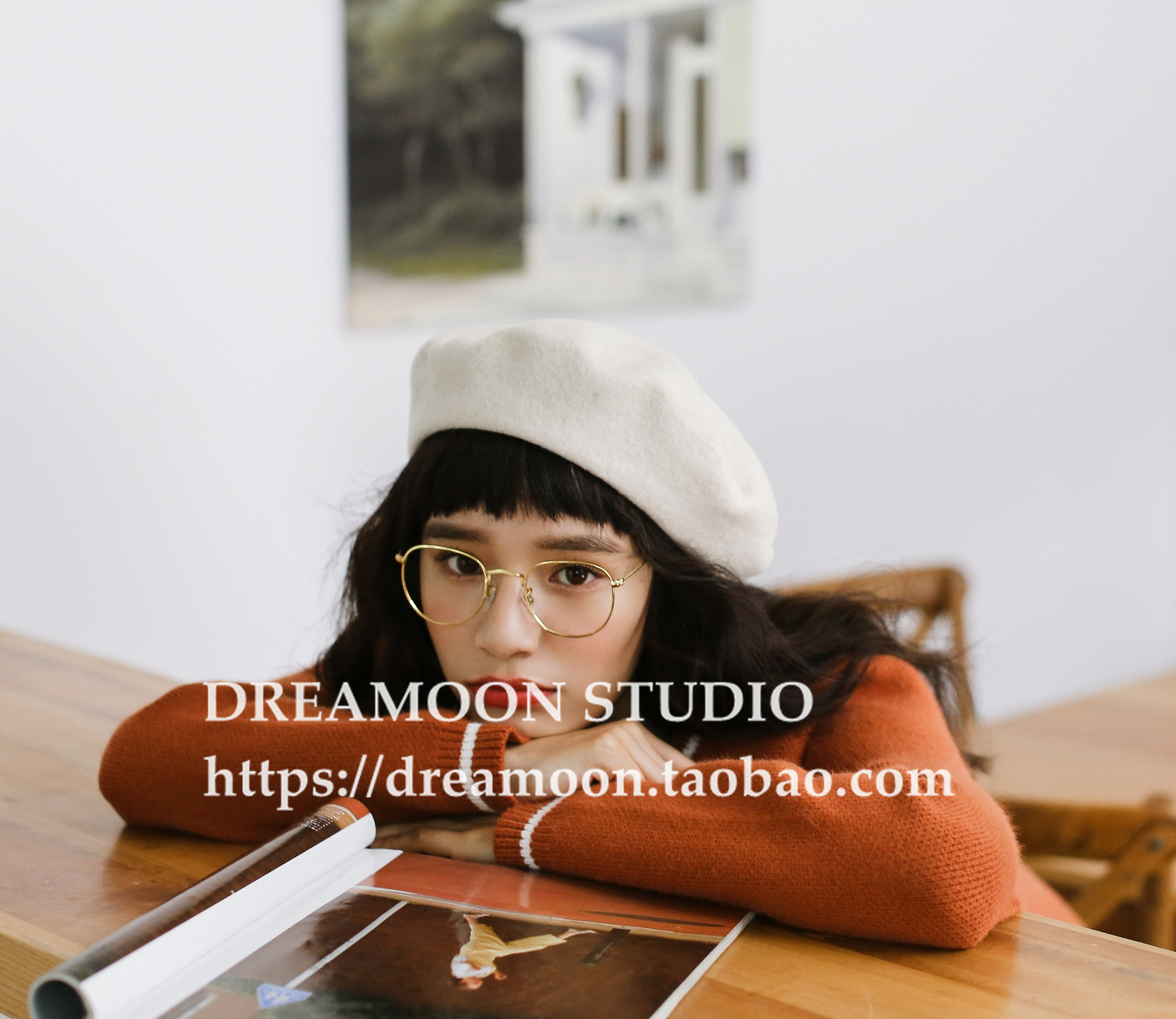 Phiên bản tiếng Hàn của kính gọng tròn Phnom Penh retro nữ mặt tròn dễ thương Su Yan Harajuku ánh sáng phẳng văn học với khung cận thị khuôn mặt nhỏ tròng kính siêu mỏng 1.76