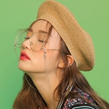 Retro -anti -blue light radiation ingredients 器 复 复 复 平 复 复 复 Female Han Yuan Face Harajuku Graphic Mirror Girl