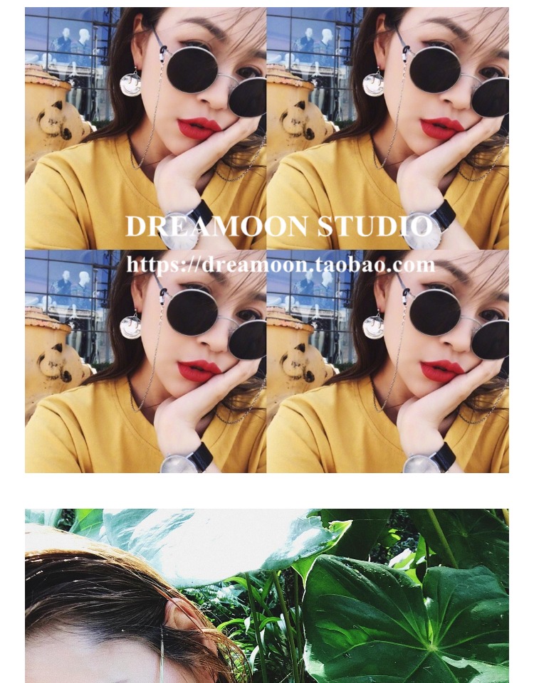 Wu Yifan với kính râm nam cận thị 2018 phiên bản Hàn Quốc mới của kính râm tròn retro dành cho nữ kính versace