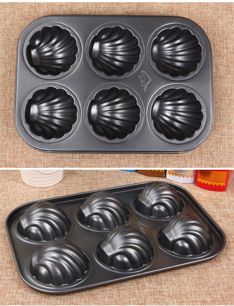 Lò nướng gia dụng Không dính phẳng 12 thậm chí 6 vòng hoa trái tim Tình yêu Năm sao Bông tuyết Bánh Khuôn Baking Pan - Tự làm khuôn nướng khuôn bánh bao